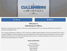 Tablet Screenshot of cullenberglaw.com